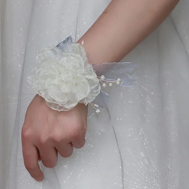 Lolita Accessories White Romantic Flower Pearls for Wedding 3 Colors