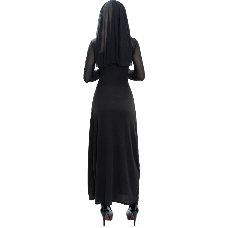 Gothic Lolita Nun Costume Maria Performance Outfit for Halloween Cosplay