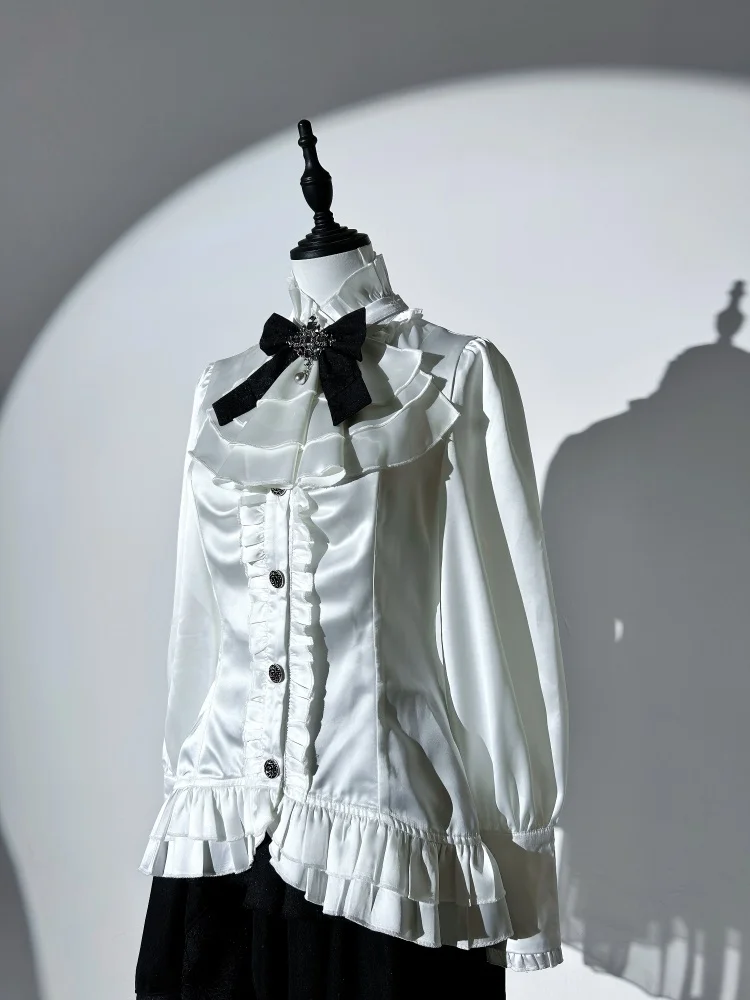 Gothic Lolita Vampire Duke Dark Black Dress Set Skirt for Party