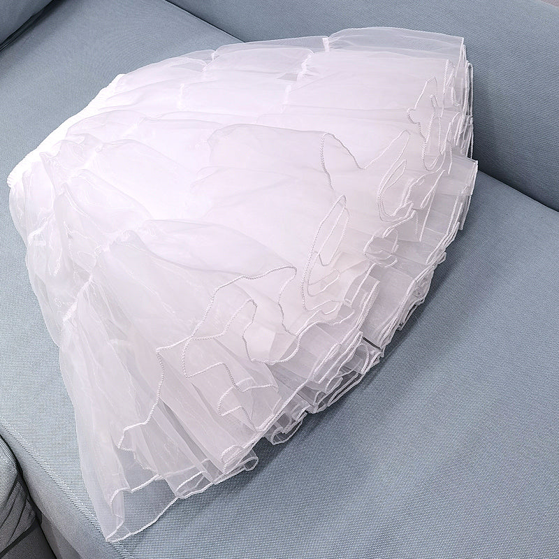 Lolita Petticoats 50cm Crinoline Hoopless Soft Tulle Underskirt Fluffy Cloud
