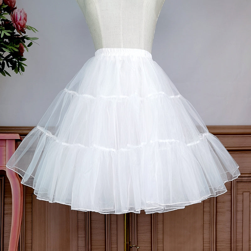 Lolita Petticoats 50cm Crinoline Hoopless Soft Tulle Underskirt Fluffy Cloud