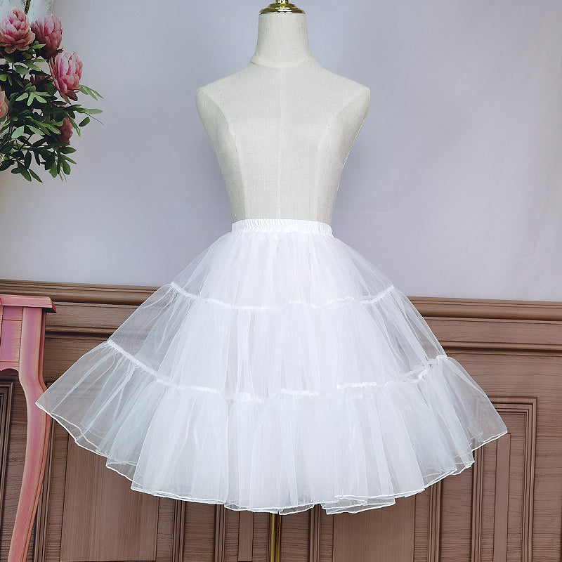 Lolita Petticoats 50cm Crinoline Hoopless Soft Tulle Underskirt Fluffy Cloud