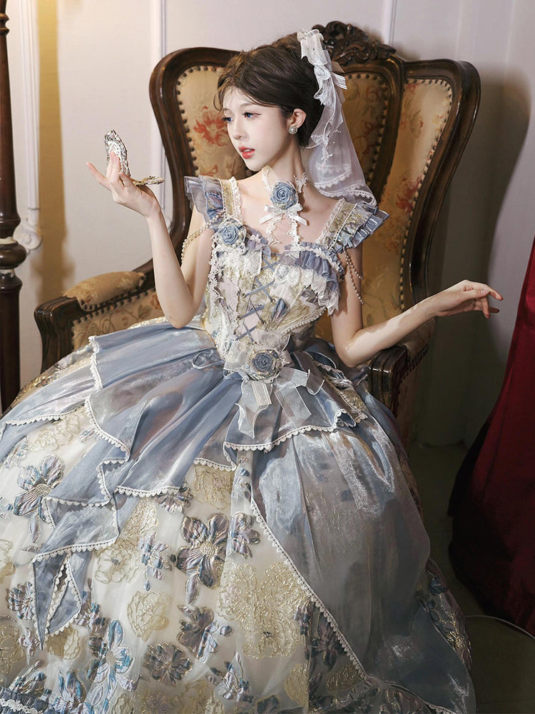 Hime Lolita Jacaranda Evening Dress Princess Style Bar Mitzvah for Party
