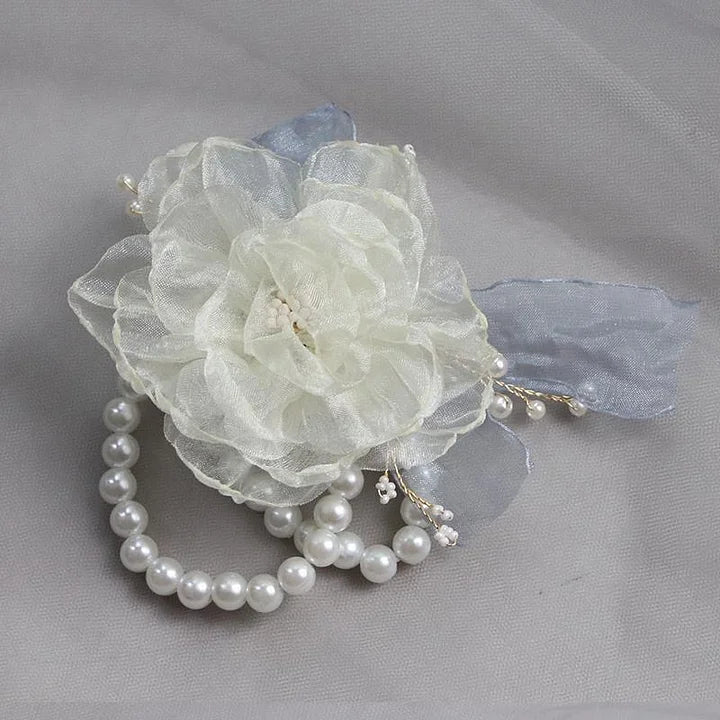 Lolita Accessories White Romantic Flower Pearls for Wedding 3 Colors