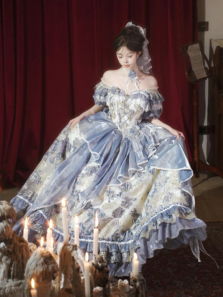 Hime Lolita Jacaranda Evening Dress Princess Style Bar Mitzvah for Party