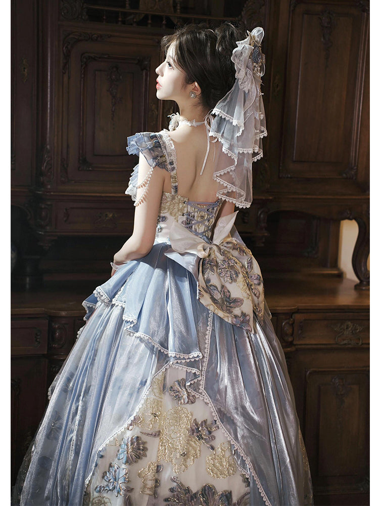 Hime Lolita Jacaranda Evening Dress Princess Style Bar Mitzvah for Party