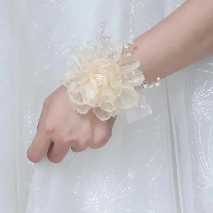 Lolita Accessories White Romantic Flower Pearls for Wedding 3 Colors