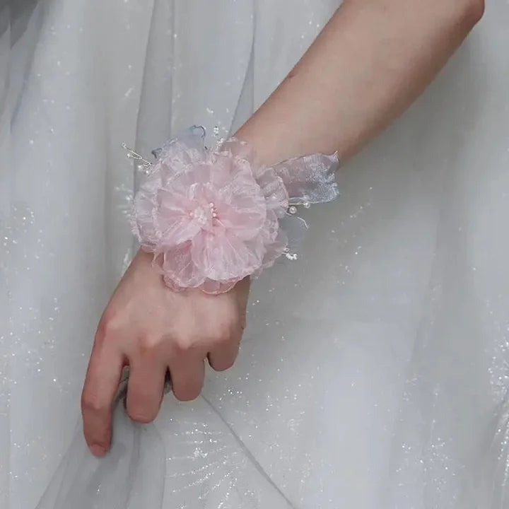 Lolita Accessories White Romantic Flower Pearls for Wedding 3 Colors