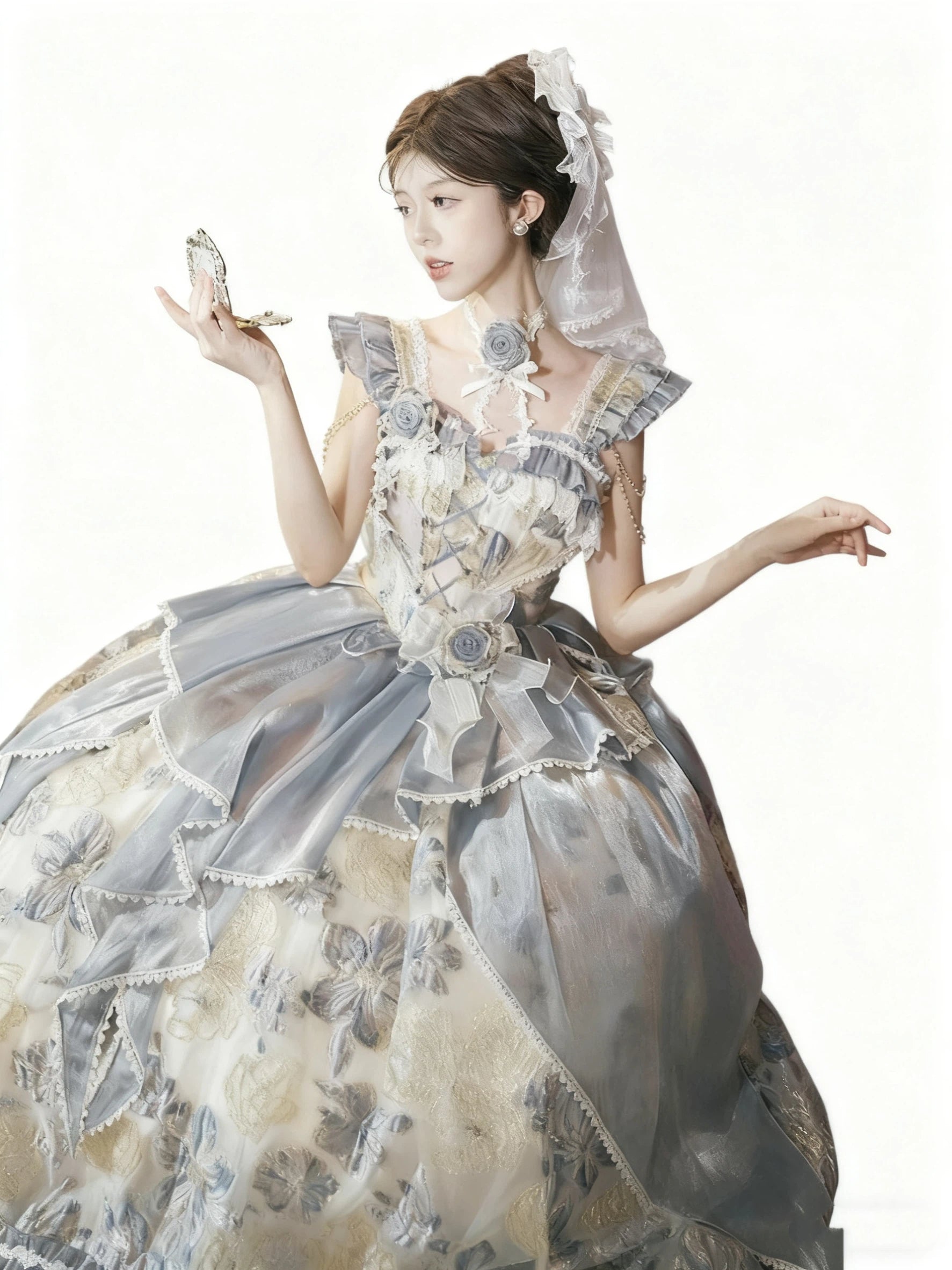 Hime Lolita Jacaranda Evening Dress Princess Style Bar Mitzvah for Party