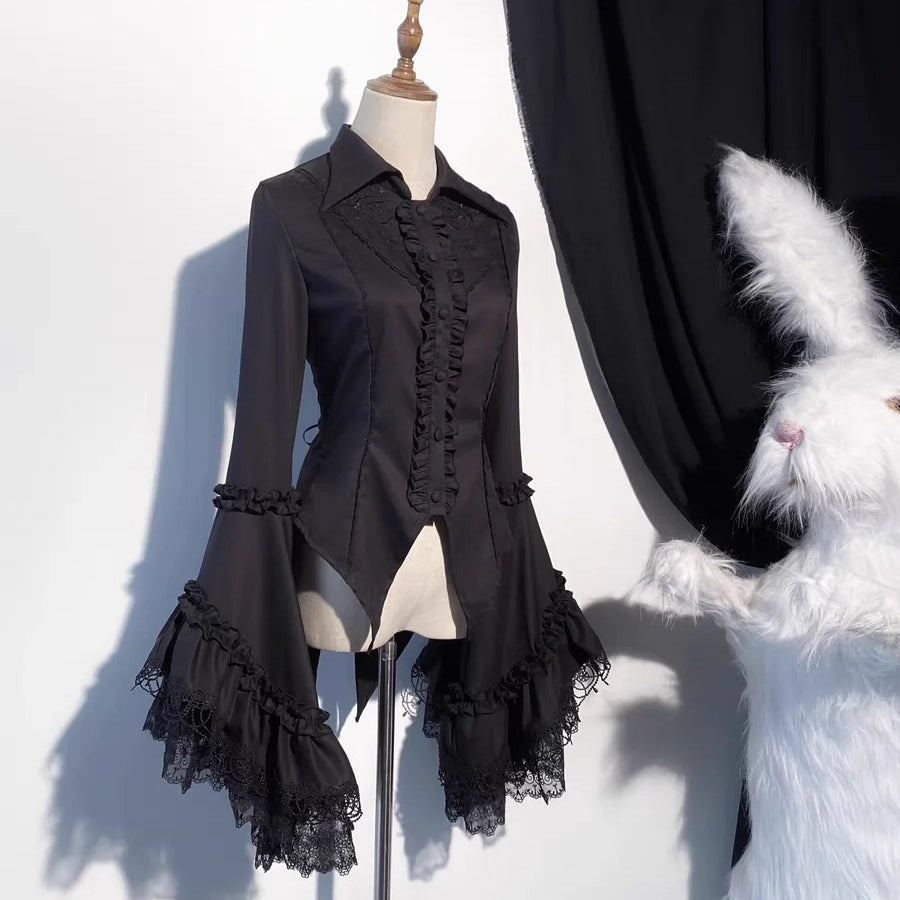 Lolita Blouses Classic Vintage 2 Colors Tailcoat Medieval  for Daily Wear