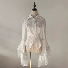 Lolita Blouses Classic Vintage 2 Colors Tailcoat Medieval  for Daily Wear