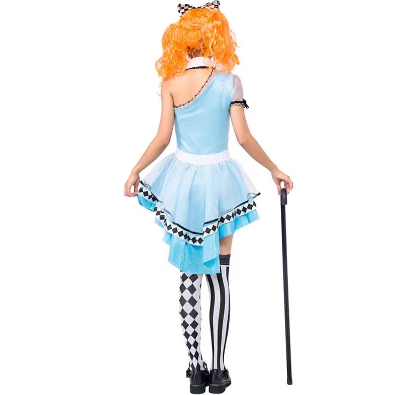 Sweet Lolita Blue Dress Wonderland Queen Princess for Halloween Cosplay